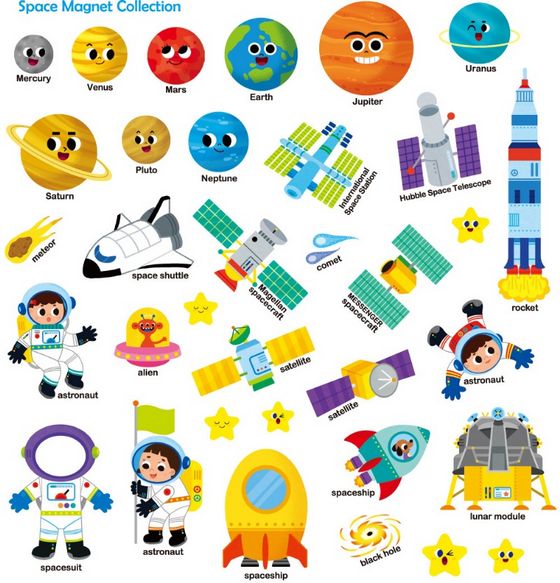 First Magnet Book：Space（內含34個認知磁鐵+3摺頁超大場景）